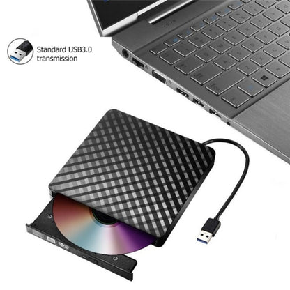 633 Rhombus Pattern USB3.0 Computer Laptop External Optical Drive Burner DVD Write, 633