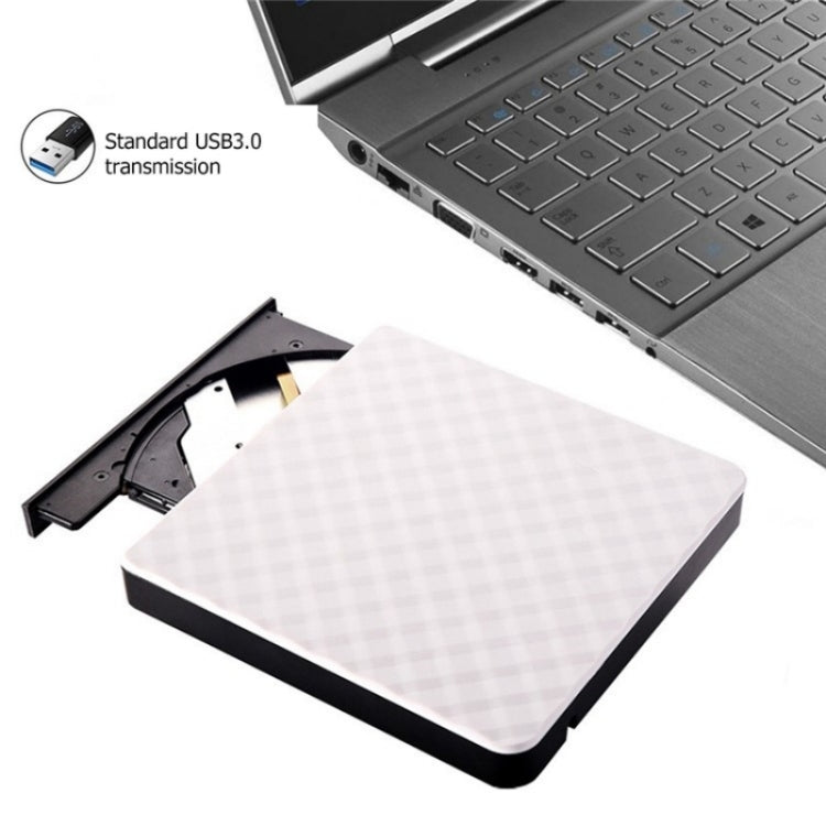 633 Rhombus Pattern USB3.0 Computer Laptop External Optical Drive Burner DVD Write, 633
