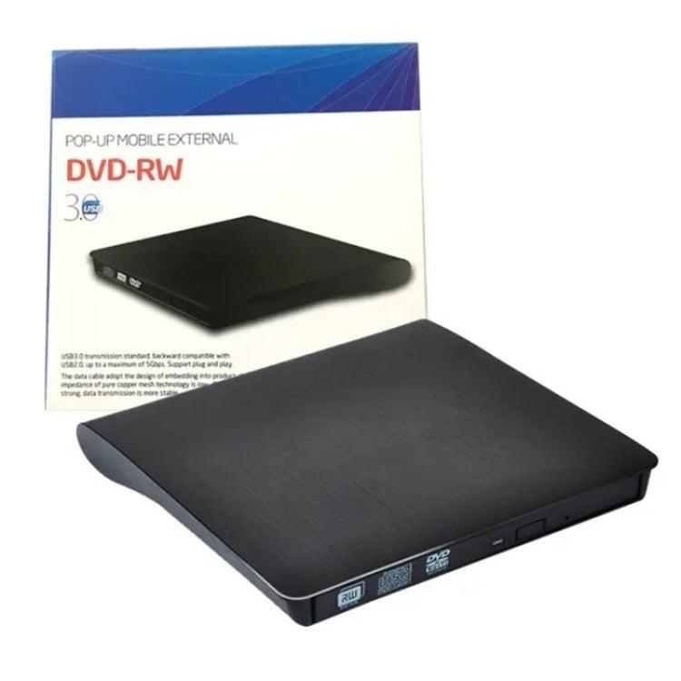 663 High Speed CD DVD Burner USB3.0 Computer Laptop External Optical Drive Burner, 663