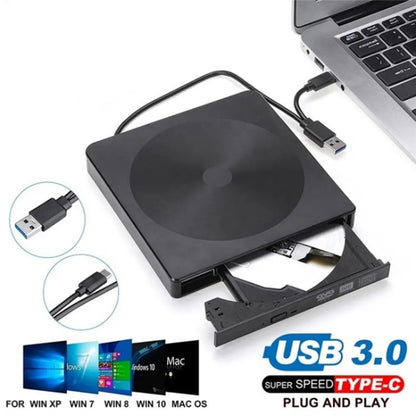 YJ895 High Speed DVD Burner Type-C Computer Laptop External Optical Drive Burner, YJ895