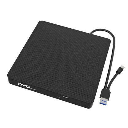 XD009 External CD Reader VCD Burner Ultra-thin Design Laptop Computer USB 3.0+Type-C DVD Drive, XD009