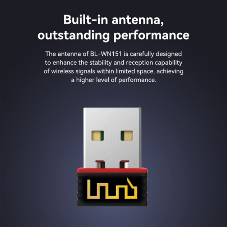 LB-LINK BL-WN151 USB Adapter Transmitter 150M Wireless Network Card WiFi Receiver, BL-WN151