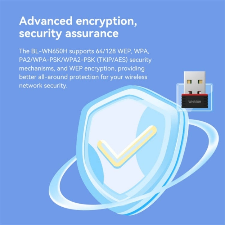 LB-LINK WN650H Portable USB WiFi Receiver Dual Band 650M Wireless Network Card, WN650H