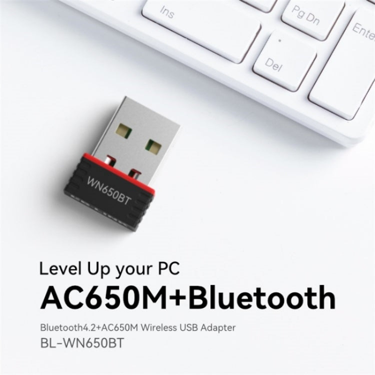 LB-LINK BL-WN650BT 650M Dual Band Wireless Adapter Bluetooth WiFi 2-in-1 Network Card, BL-WN650BT