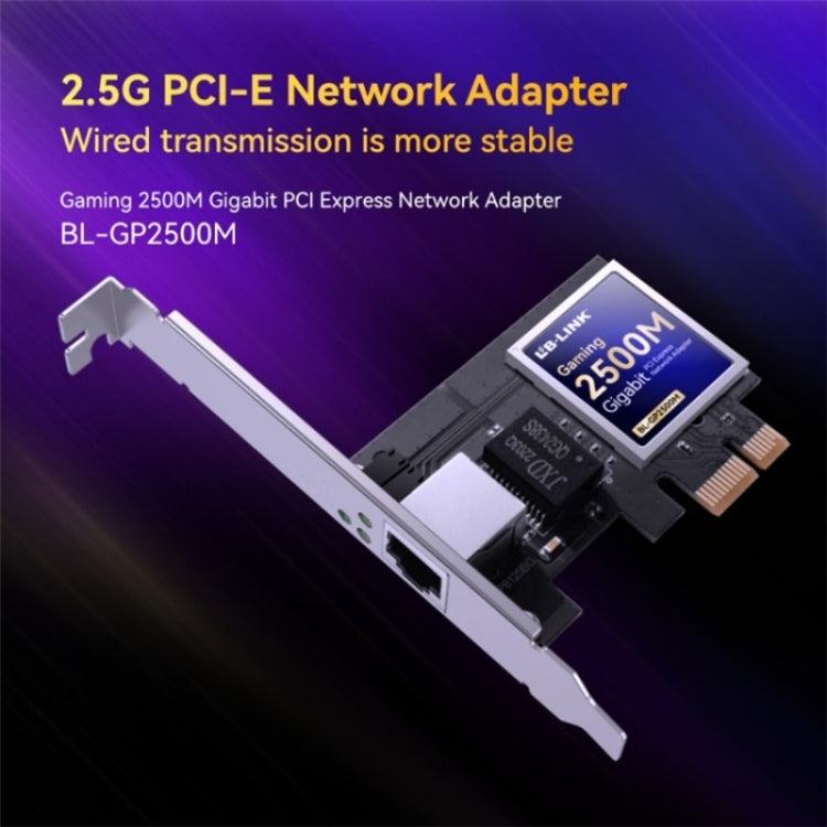 LB-LINK BL-GP2500M Single Port Desktop PC 2.5Gbps PCIE Gigabit 2500M Wired Network Card, BL-GP2500M