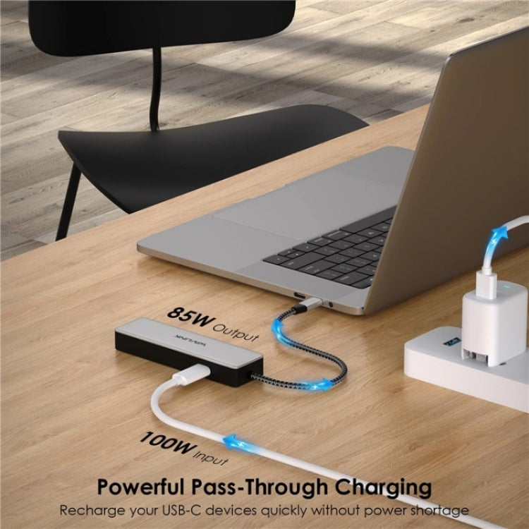 WAVLINK UHP3413 6 in 1 4K Thunderbolt 3 Type-C Devices Hub Adapter USB-C Docking Station, UHP3413
