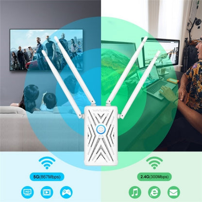 WAVLINK WN579A3 Home WiFi Extender 1200Mbps 2.4GHz / 5GHz Dual Band AP Wireless Router, US Plug, EU Plug, AU Plug