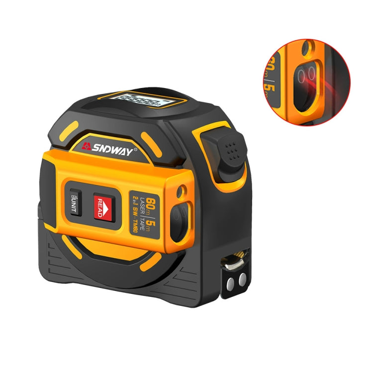 SNDWAY new Digital rangefinderLaser distance meter Tape multi function Self-Locking Hand Tool Device SW-TM60, SW-TM60