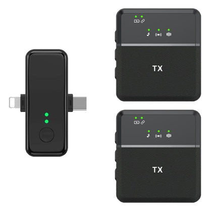 SX31 3 in 1 Lavalier 2.4G Wireless Noise Reduction Mic with Dual Transmitter + Receiver, SX31 with Dual Transmitter + Receiver