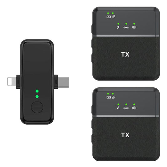 SX31 3 in 1 Lavalier 2.4G Wireless Noise Reduction Mic with Dual Transmitter + Receiver, SX31 with Dual Transmitter + Receiver