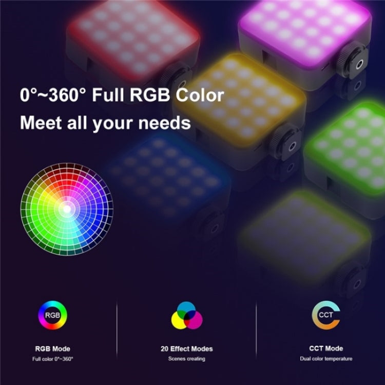 VLOGLITE T64RGB Mini Pocket Beauty Light Portable RGB Fill Light Cell Phone Camera Video Fill Light, T64RGB