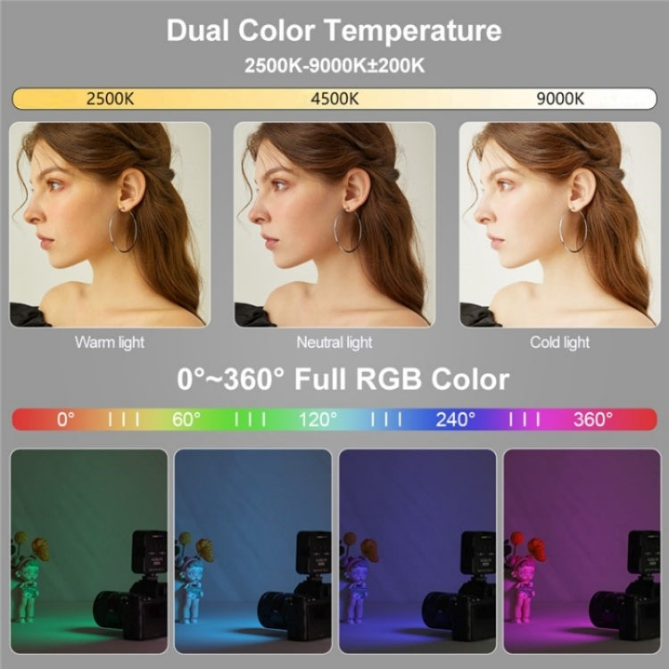 VLOGLITE T64RGB Mini Pocket Beauty Light Portable RGB Fill Light Cell Phone Camera Video Fill Light, T64RGB