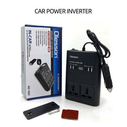 Car 150W Power Socket Cigarette Lighter Car Charger 4USB+2Type-C Car Power Inverter, 150W 4USB