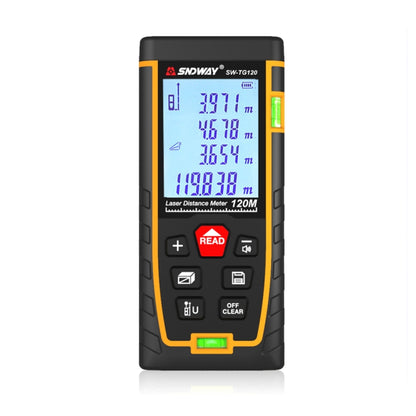 SNDWAY Double Horizontal bubble Rangefinder Laser Distance Meter Range Hand Tool Device SW-TG120