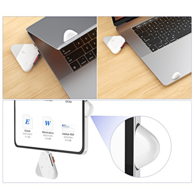 LCOPM For Type-C / USB Computer Android Magnetic Card Reader Tablet SD/TF OTG Card Reader, Android OTG Card Reader