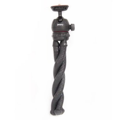 JMARY MT25 Portable Black With Phone Holder Ball Head Selfie Stick Flexible Octopus Tripod, MT25