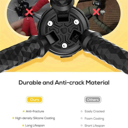 JMARY MT25 Portable Black With Phone Holder Ball Head Selfie Stick Flexible Octopus Tripod, MT25