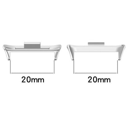 1 Pair 20mm Stainless Steel Metal Watch Band Connector, For Redmi Watch 4