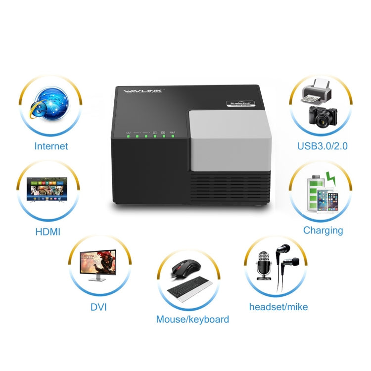 WAVLINK WL-UG39DK3 Fast Charging Gigabit Ethernet Dual Display Video Dock USB 3.0 Hub, US Plug, UK Plug, EU Plug, AU Plug