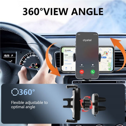 360 Degree Rotation Mobile Phone Holder Bracket Car Air Outlet Clip Mount