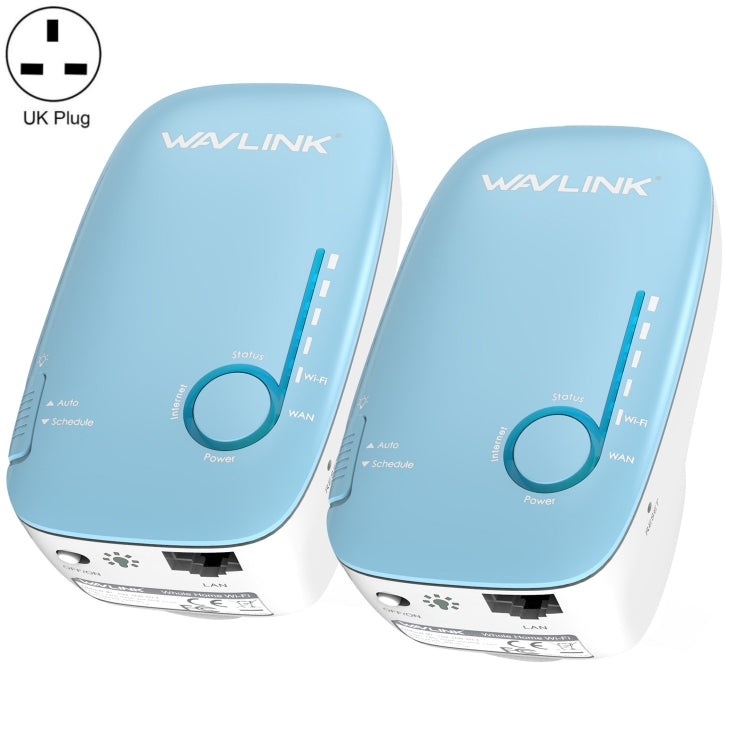 WAVLINK WN576K2 AC1200 Household WiFi Router Network Extender Dual Band Wireless Repeater (Blue), US Plug, UK Plug, EU Plug, AU Plug