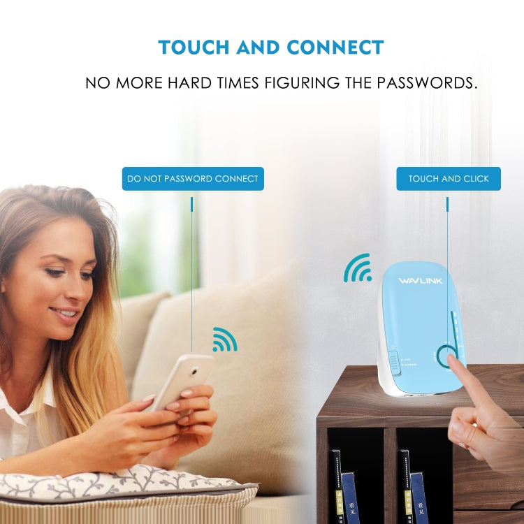 WAVLINK WS-WN576A2 AC750 Household WiFi Router Network Extender Dual Band Wireless Repeater, US Plug, UK Plug, EU Plug, AU Plug