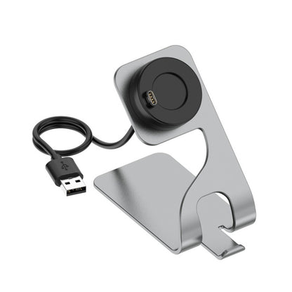 JUNSUNMAY For Garmin Venu 3 / Venu 3S USB Port Aluminum Alloy Watch Charger Holder, Length: 1.5m