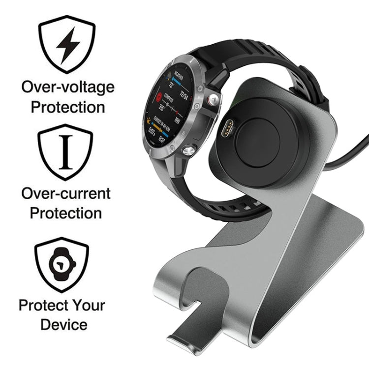 JUNSUNMAY For Garmin Venu 3 / Venu 3S USB Port Aluminum Alloy Watch Charger Holder, Length: 1.5m