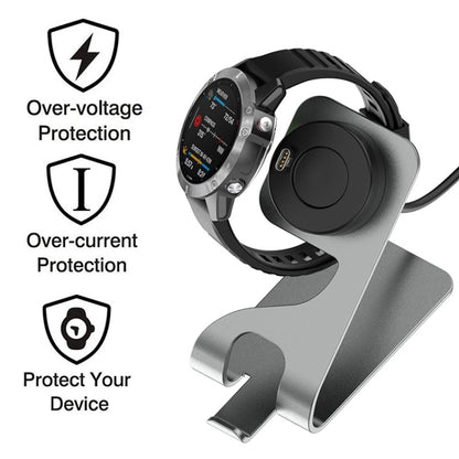 JUNSUNMAY For Garmin Venu 3 / Venu 3S USB Port Aluminum Alloy Watch Charger Holder, Length: 1.5m