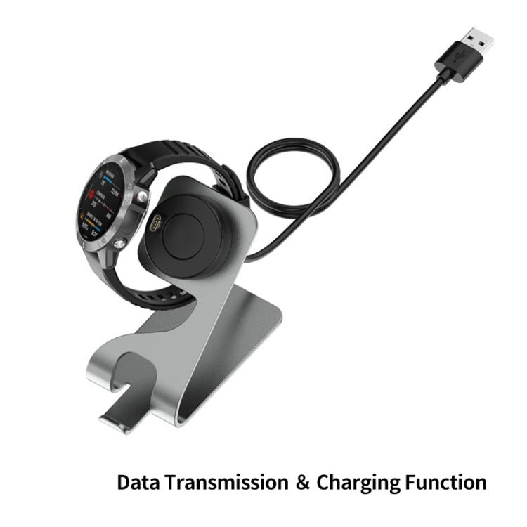 JUNSUNMAY For Garmin Venu 3 / Venu 3S USB Port Aluminum Alloy Watch Charger Holder, Length: 1.5m