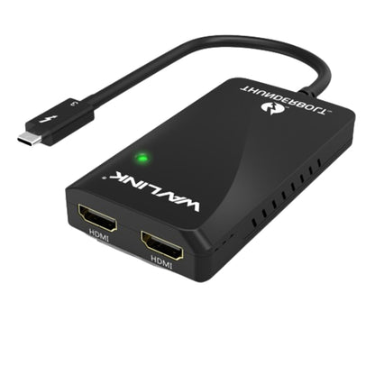 WAVLINK WL-UTA01H Type-C Thunderbolt 3 to Dual HDMI Multi-Screen Extender Splitter Adapter, WL-UTA01H