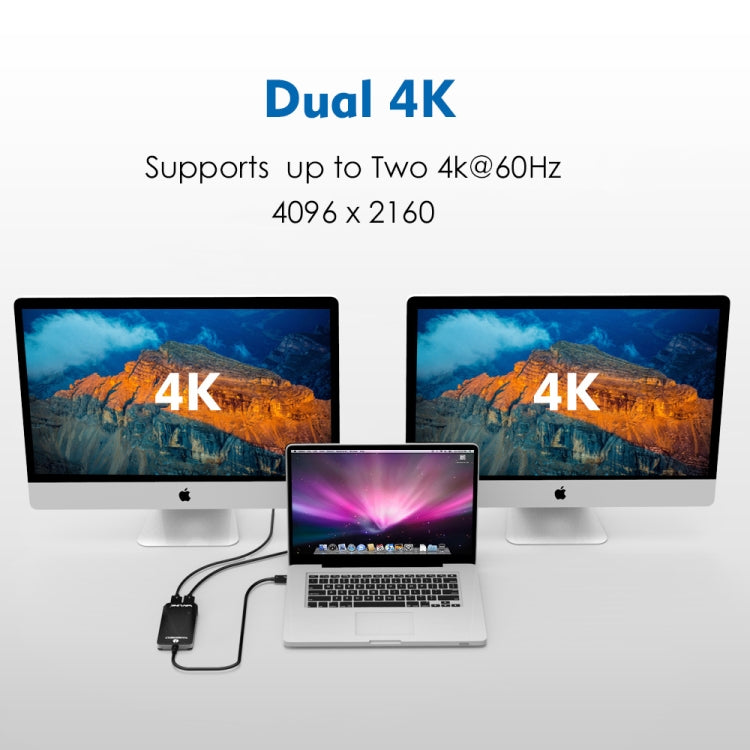 WAVLINK WL-UTA01H Type-C Thunderbolt 3 to Dual HDMI Multi-Screen Extender Splitter Adapter, WL-UTA01H