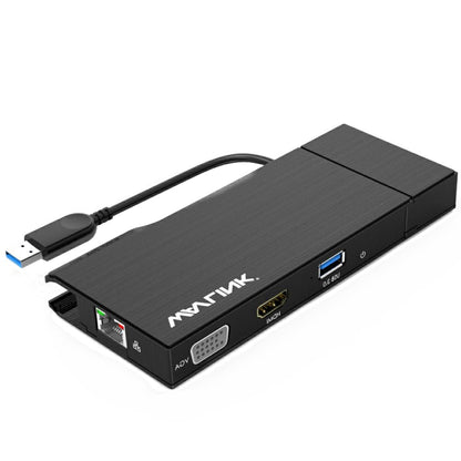 WAVLINK WL-UG39DH2 USB3.0 to HD / VGA / Gigabit Ethernet Splitter Adapter, UG39DH2