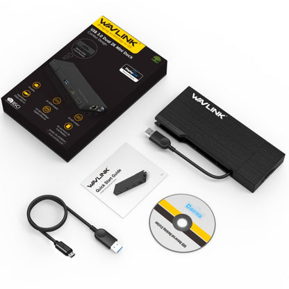 WAVLINK WL-UG39DH2 USB3.0 to HD / VGA / Gigabit Ethernet Splitter Adapter, UG39DH2