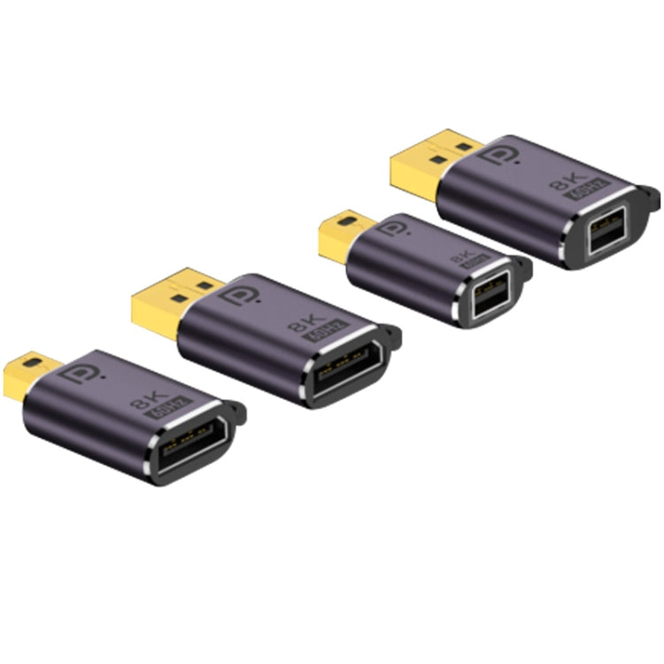 DP 1.4 to DP Adapter 8K 60Hz HD Video Transmission Expanding, DP1.4 male to mini DP female, DP1.4 male to DP 1.4 female, mini DP male to mini DP female, mini DP male to DP 1.4 female