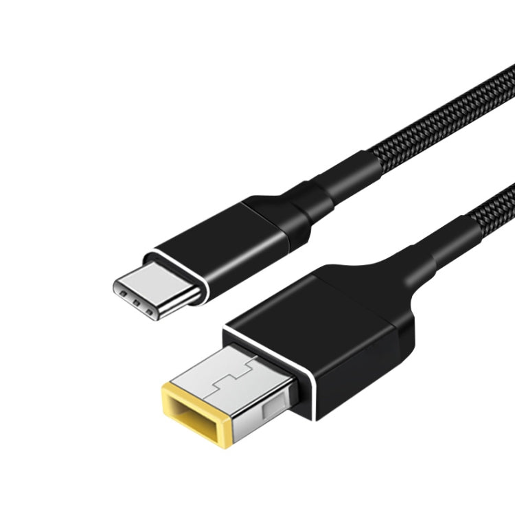 PD 135W Type-C to Big Square USB Port Charging Cable For Lenovo Thinkpad/ThinkBook/Xiaoxin, Length: 1.8m, 135W, 100W