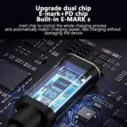 PD 135W Type-C to Big Square USB Port Charging Cable For Lenovo Thinkpad/ThinkBook/Xiaoxin, Length: 1.8m, 135W, 100W