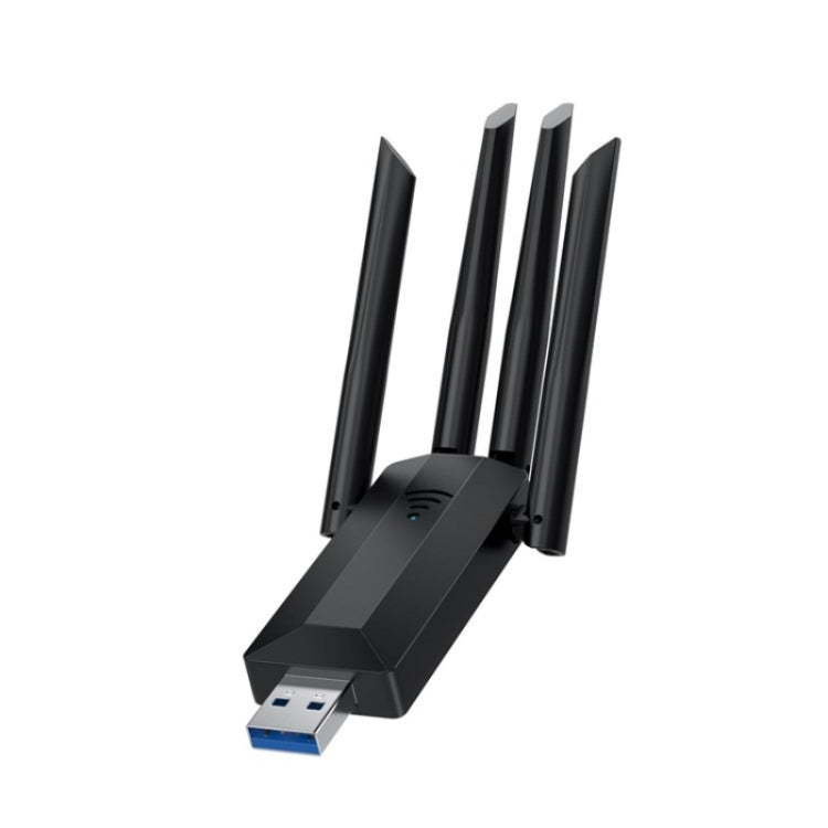 4-Antennas Dual-Band Driver-Free USB3.0 High-Speed Wireless Computer Network Adapter, A07