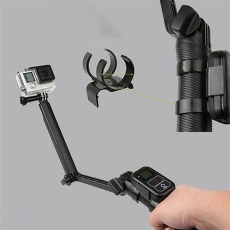 G087 Black WiFi Remote Clip Holder Compatible with GoPro Selfie Stick Mount Remote Clip