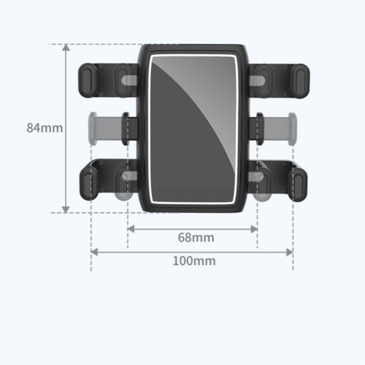 H23-8 New Multifunction Rearview Mirror Phone Holder Rotatable Retractable Phone Mount