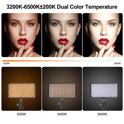 VLOGLITE W228 Dual Color Temperature Portable Photographic Fill Light High-Brightness Video Light, W228