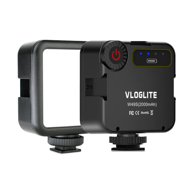 VLOGLITE W49S Adjustable Brightness Mini Beauty Video Light Photography Live Streaming LED Fill Light, W49S