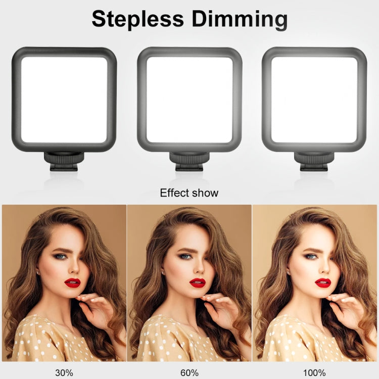 VLOGLITE W49S Adjustable Brightness Mini Beauty Video Light Photography Live Streaming LED Fill Light, W49S