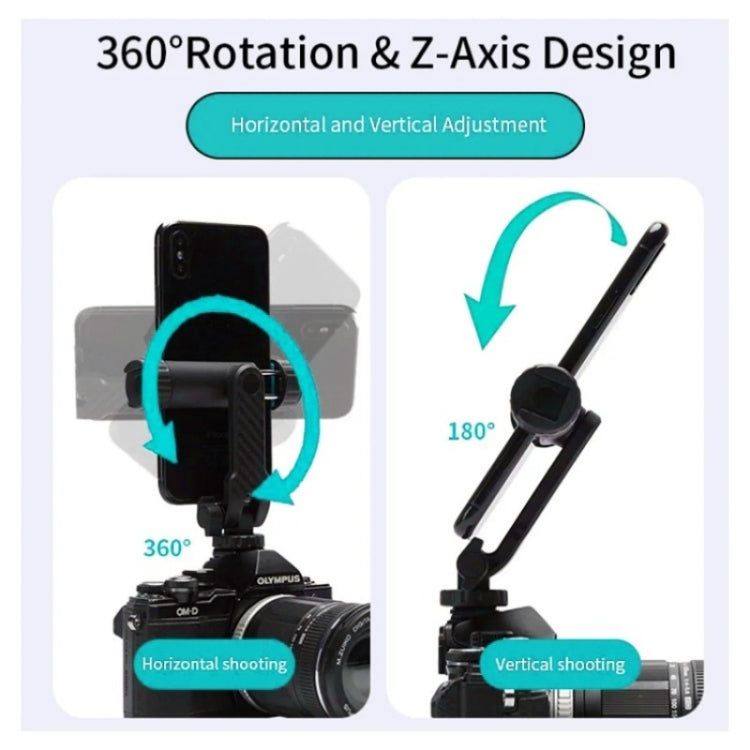 JMARY BH-05 360-Degree Rotating Mount Camera Holder Smartphone Clamp Bracket, BH-05