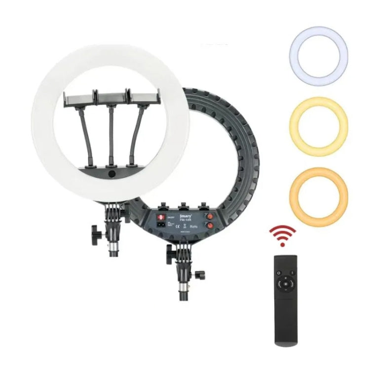 JMARY FM-14R Photography Light 14-inch Live Streaming Ring Light Photography LED Fill Light, US Plug, EU Plug