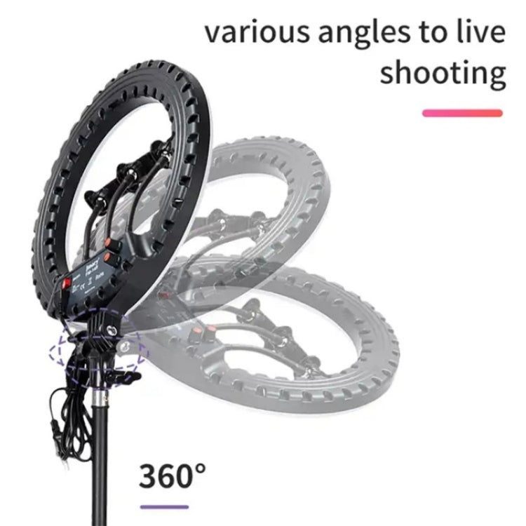 JMARY FM-14R Photography Light 14-inch Live Streaming Ring Light Photography LED Fill Light, US Plug, EU Plug