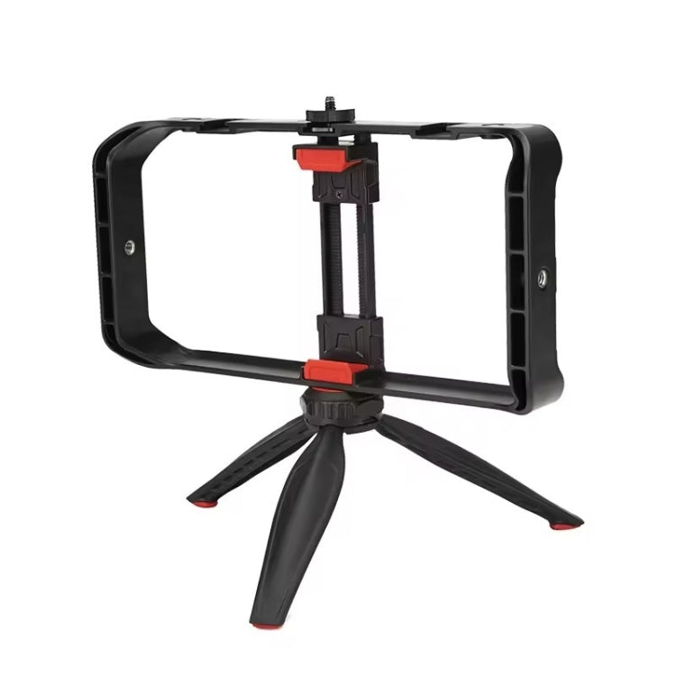 JMARY MT-33 Phone Stand Tripod ABS Video Recording Vlog Mobile Phone Rig Cage, MT-33