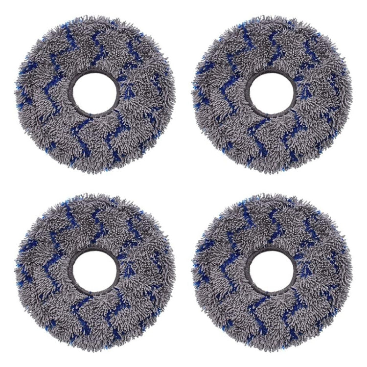JUNSUNMAY 4pcs Washable Mop Pads Replacement for ECOVACS DEEBOT X1 Turbo / X2 Omni / T20 Pro