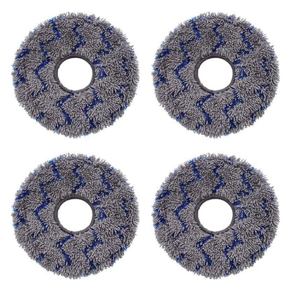 JUNSUNMAY 4pcs Washable Mop Pads Replacement for ECOVACS DEEBOT X1 Turbo / X2 Omni / T20 Pro