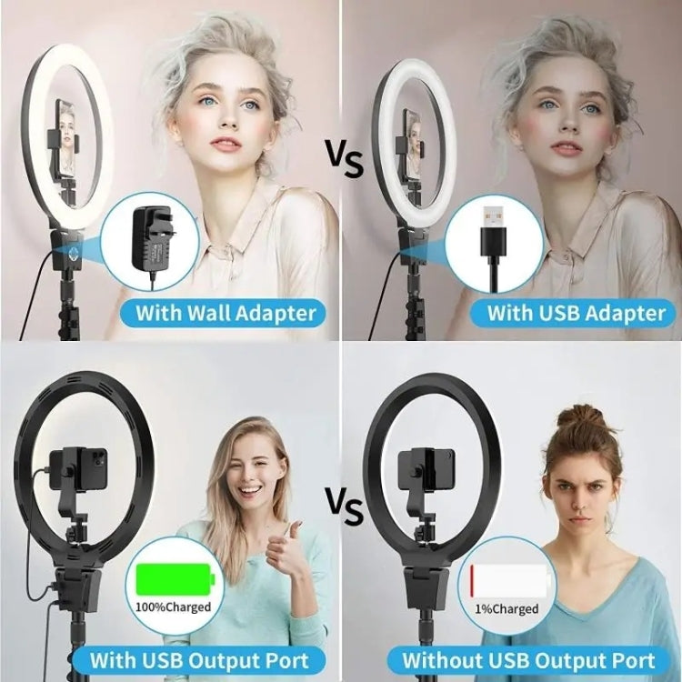 JMARY FM-12R Photography LED Fill Light 12-inch Video Recording Ring Light, US Plug, EU Plug